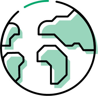 Global world globe pictogram