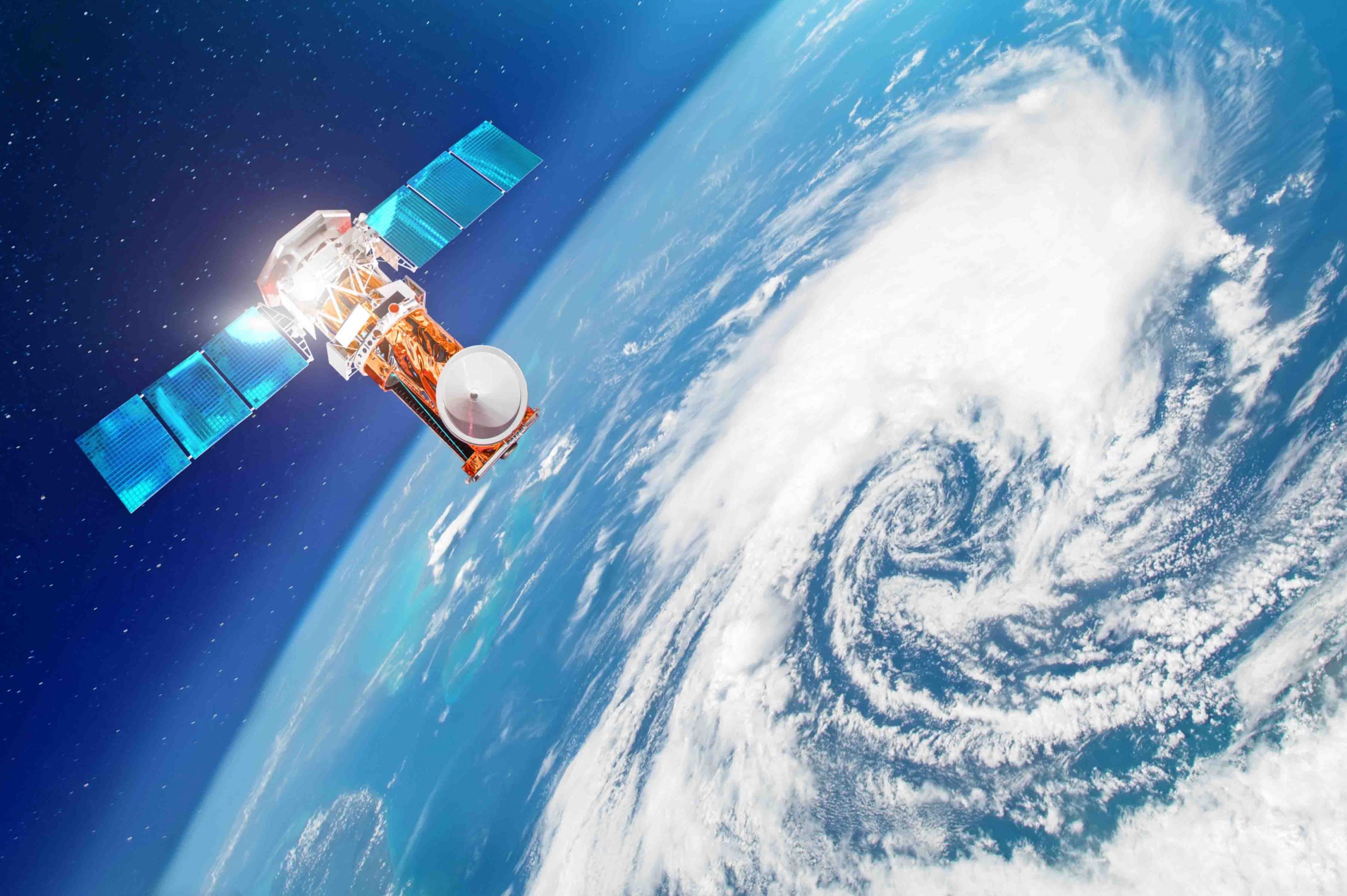 Climate mission. Satellite weather monitoring. Space weather Uniting Aviation.